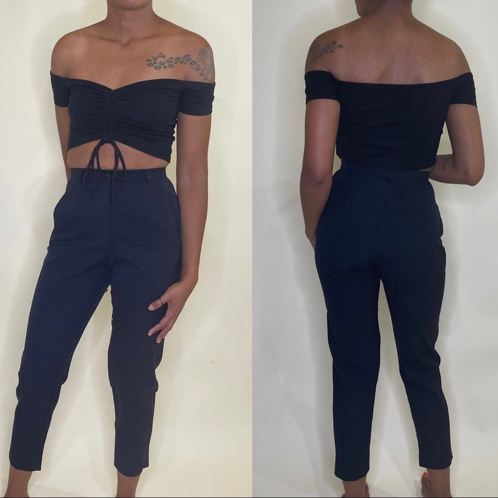 Vintage black Saks Trouser pants sz 8P